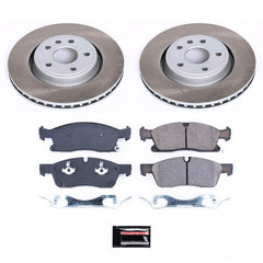Power Stop SC5954 - Front Z17 Evolution Pad And Semi-Coated Rotor Kit vehicle fitment brake part