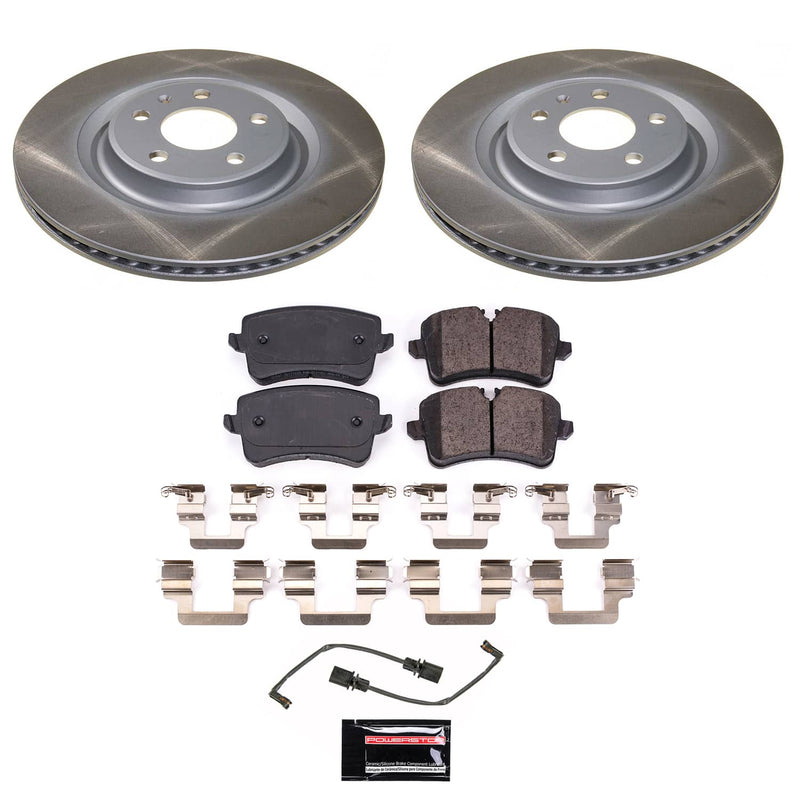 Power Stop SC6001 - Rear Z17 Evolution Pad And Semi-Coated Rotor Kit vehicle fitment brake part