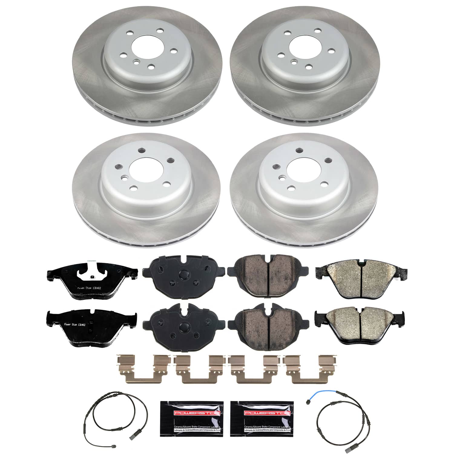 Power Stop SC6023 - Front And Rear Z17 Evolution Pad And Semi-Coated Rotor Kit vehicle fitment brake part