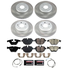 Power Stop SC6023 - Front And Rear Z17 Evolution Pad And Semi-Coated Rotor Kit vehicle fitment brake part