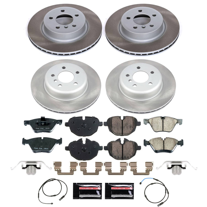 Power Stop SC6033 - Front And Rear Z17 Evolution Pad And Semi-Coated Rotor Kit vehicle fitment brake part