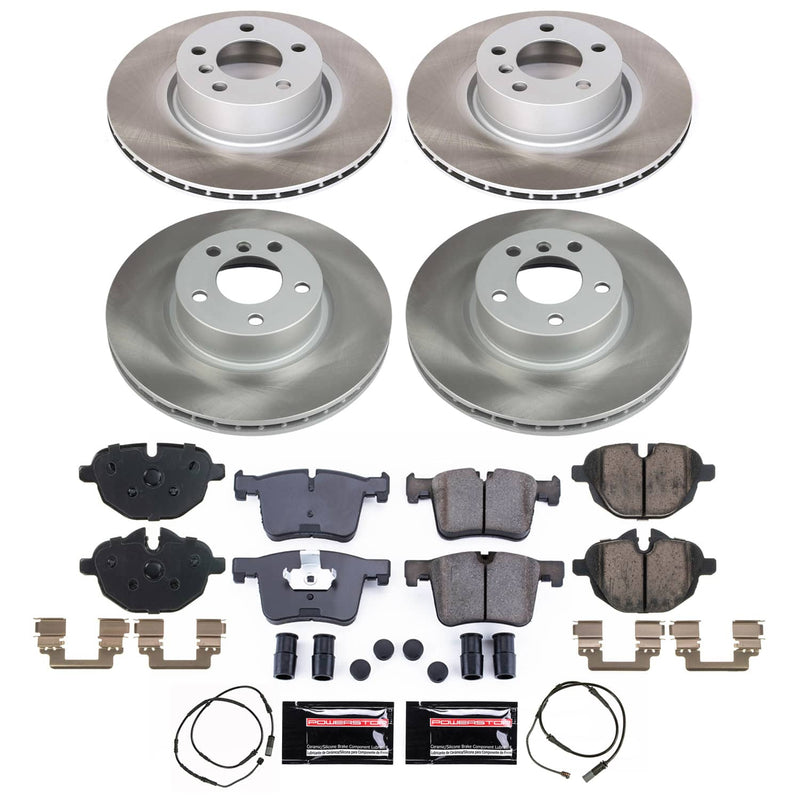 Power Stop SC6039 - Front And Rear Z17 Evolution Pad And Semi-Coated Rotor Kit vehicle fitment brake part
