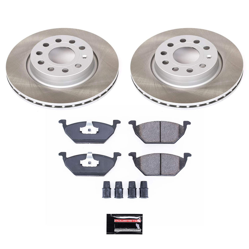 Power Stop SC6041 - Front Z17 Evolution Pad And Semi-Coated Rotor Kit vehicle fitment brake part