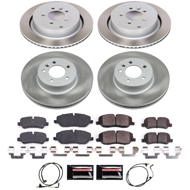 Power Stop SC6048 - Front And Rear Z17 Evolution Pad And Semi-Coated Rotor Kit vehicle fitment brake part
