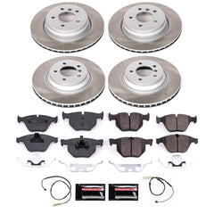 Power Stop SC6057 - Front And Rear Z17 Evolution Pad And Semi-Coated Rotor Kit vehicle fitment brake part