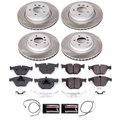 Power Stop SC6059 - Front And Rear Z17 Evolution Pad And Semi-Coated Rotor Kit vehicle fitment brake part