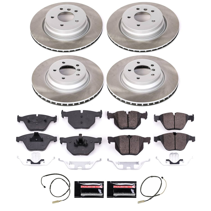 Power Stop SC6059 - Front And Rear Z17 Evolution Pad And Semi-Coated Rotor Kit vehicle fitment brake part