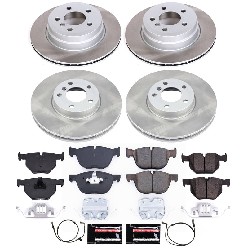 Power Stop SC6063 - Front And Rear Z17 Evolution Pad And Semi-Coated Rotor Kit vehicle fitment brake part