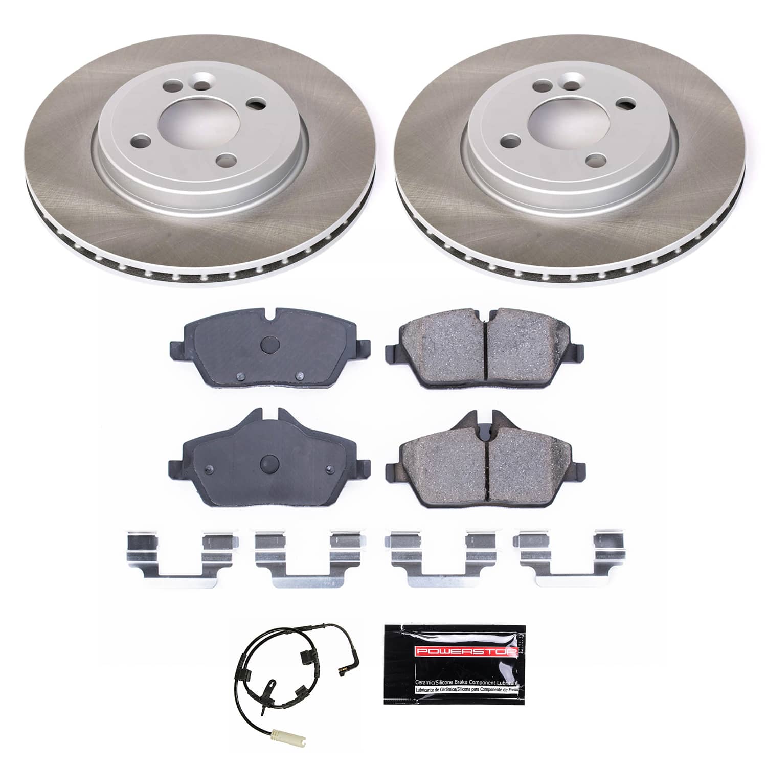 Power Stop SC6066 - Front Z17 Evolution Pad And Semi-Coated Rotor Kit vehicle fitment brake part