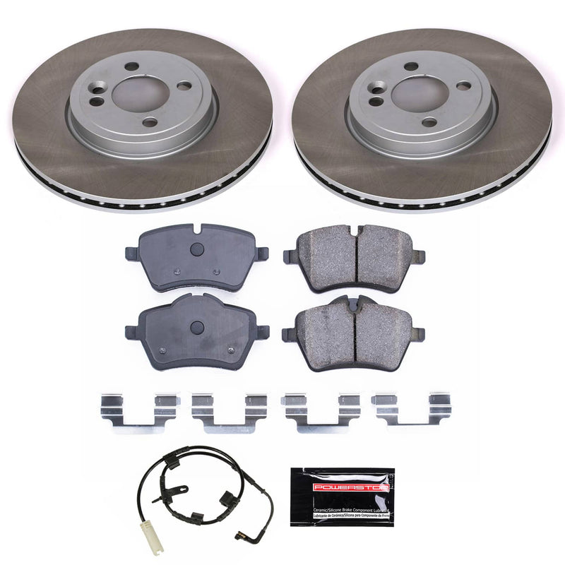 Power Stop SC6068 - Front Z17 Evolution Pad And Semi-Coated Rotor Kit vehicle fitment brake part