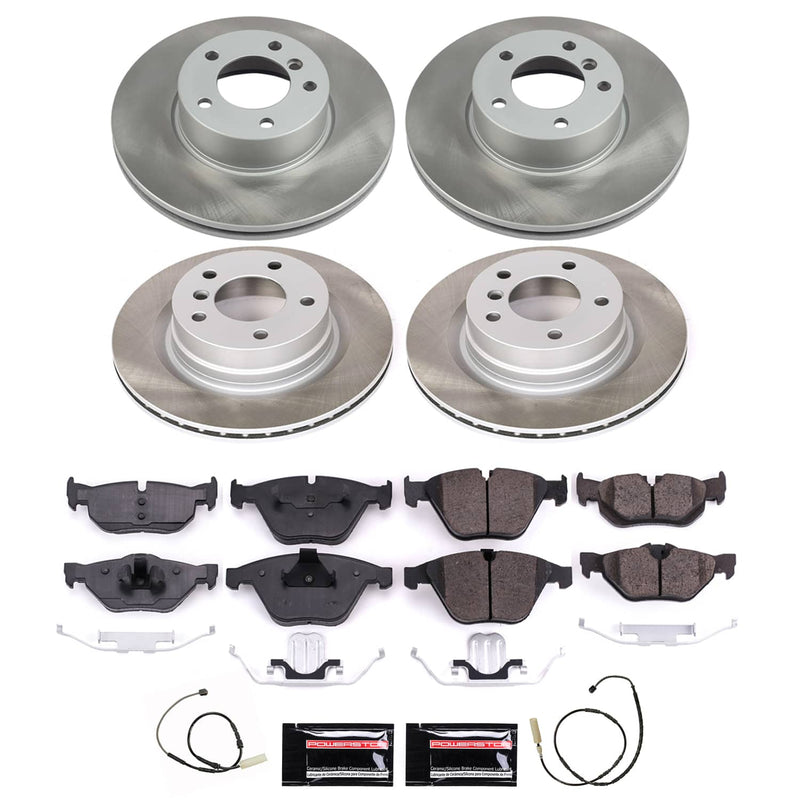 Power Stop SC6072 - Front And Rear Z17 Evolution Pad And Semi-Coated Rotor Kit vehicle fitment brake part