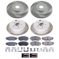 Power Stop SC6083 - Front And Rear Z17 Evolution Pad And Semi-Coated Rotor Kit vehicle fitment brake part