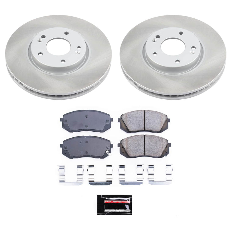 Power Stop SC6087 - Front Z17 Evolution Pad And Semi-Coated Rotor Kit vehicle fitment brake part