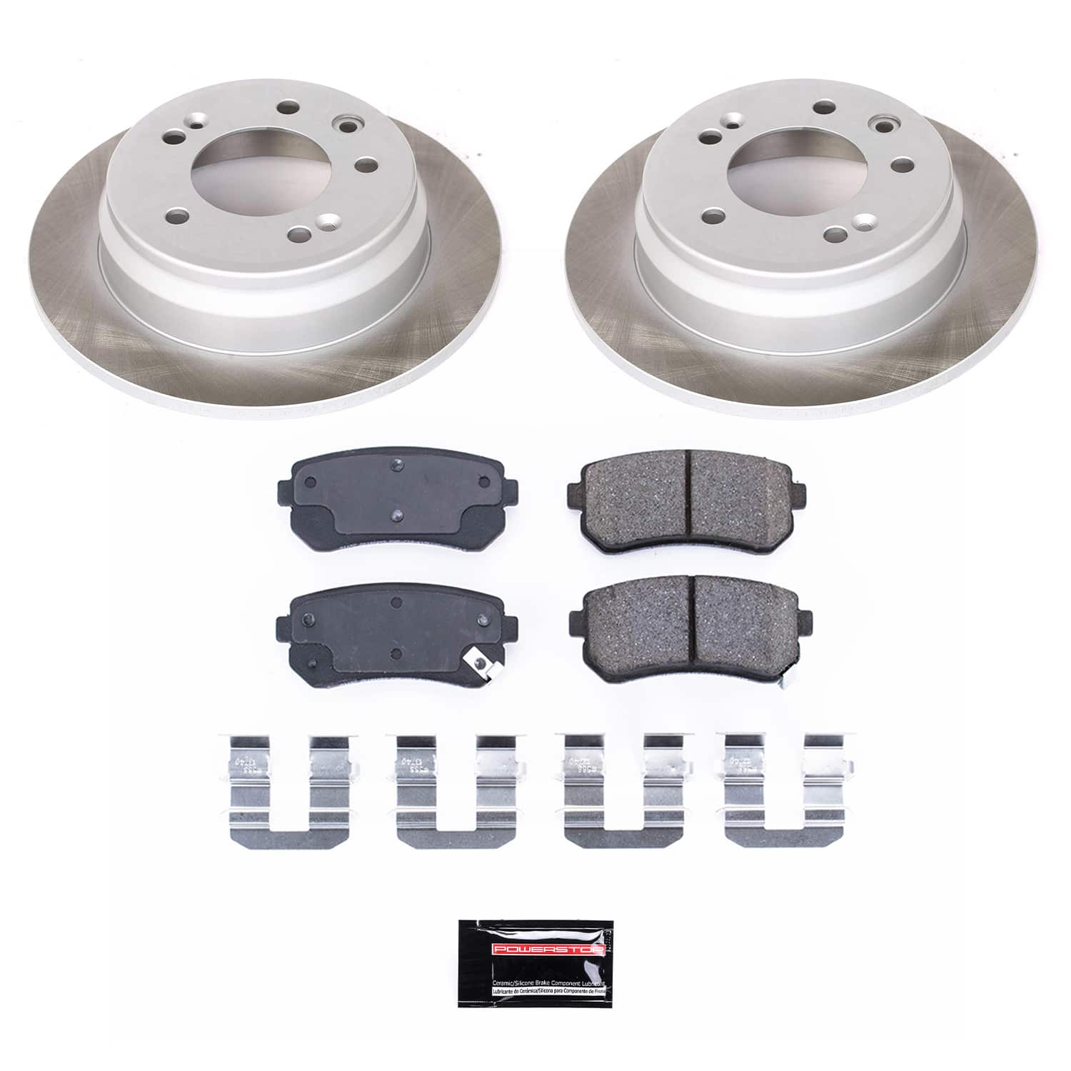 Power Stop SC6093 - Rear Z17 Evolution Pad And Semi-Coated Rotor Kit vehicle fitment brake part