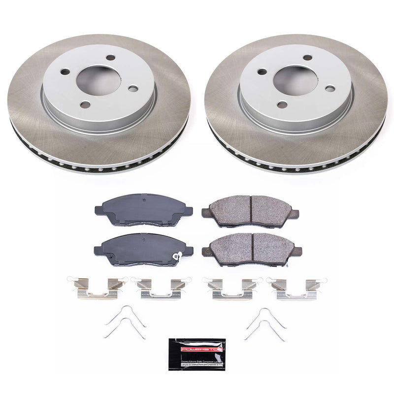 Power Stop SC6096 - Front Z17 Evolution Pad And Semi-Coated Rotor Kit vehicle fitment brake part