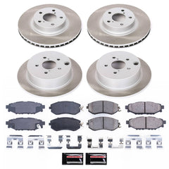 Power Stop SC6113 - Front And Rear Z17 Evolution Pad And Semi-Coated Rotor Kit vehicle fitment brake part
