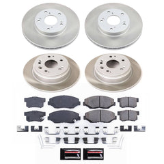 Power Stop SC6171 - Front And Rear Z17 Evolution Pad And Semi-Coated Rotor Kit vehicle fitment brake part