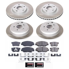 Power Stop SC6173 - Front And Rear Z17 Evolution Pad And Semi-Coated Rotor Kit vehicle fitment brake part