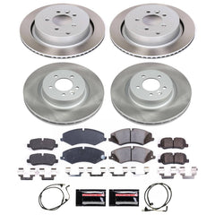 Power Stop SC6227 - Front And Rear Z17 Evolution Pad And Semi-Coated Rotor Kit vehicle fitment brake part