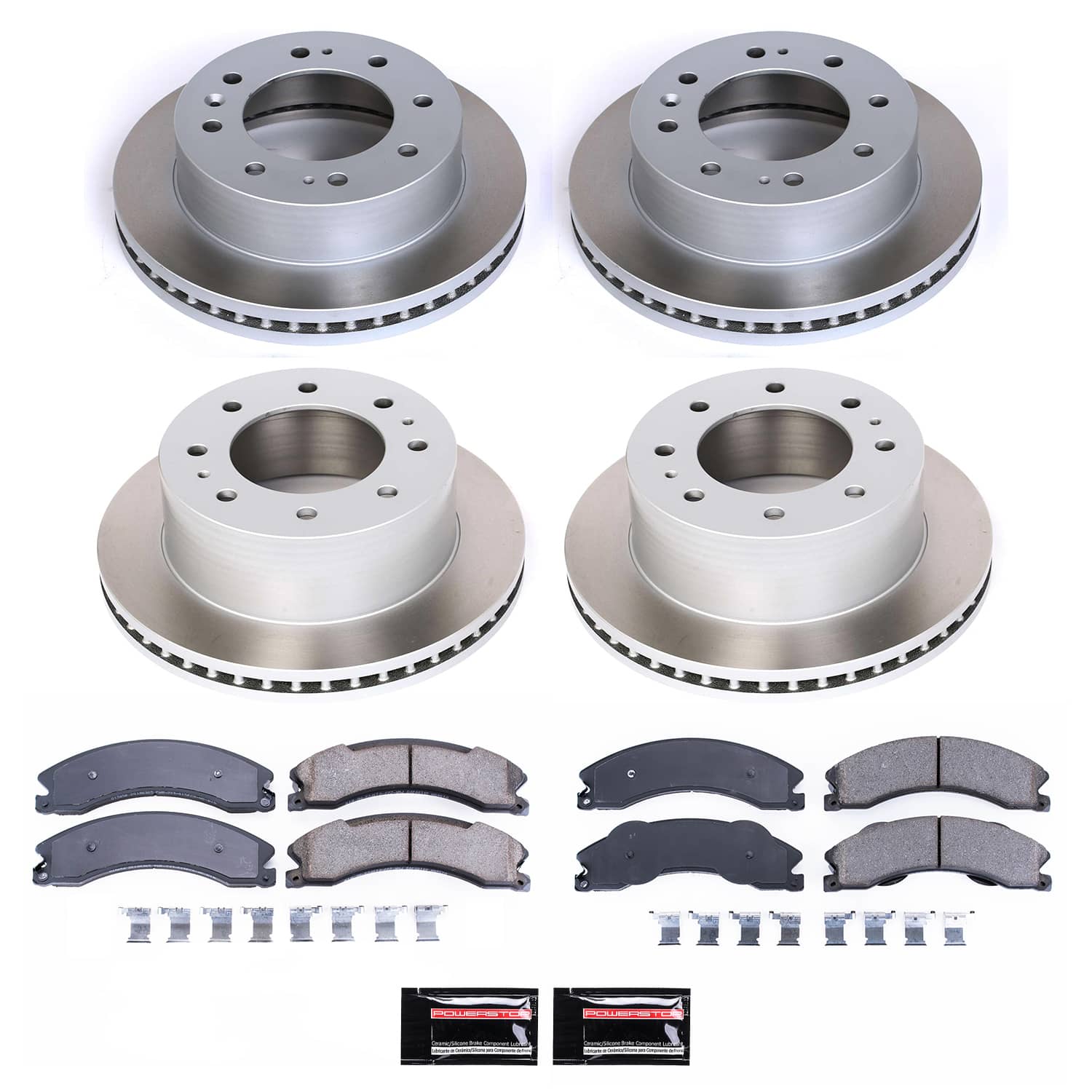 Power Stop SC6259 - Front And Rear Z17 Evolution Pad And Semi-Coated Rotor Kit vehicle fitment brake part