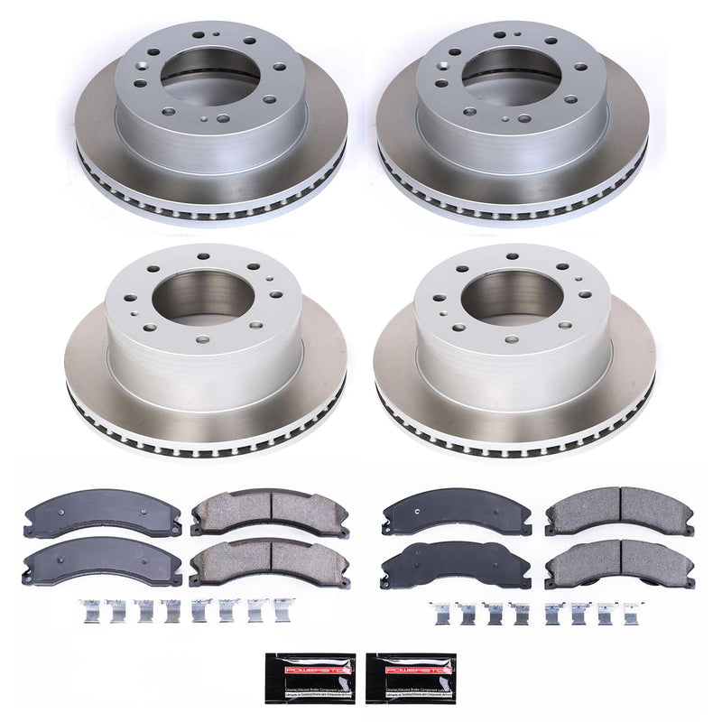 Power Stop SC6259 - Front And Rear Z17 Evolution Pad And Semi-Coated Rotor Kit vehicle fitment brake part