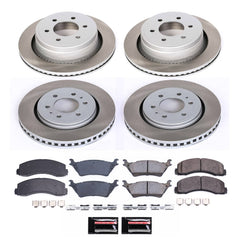 Power Stop SC6268 - Front And Rear Z17 Evolution Pad And Semi-Coated Rotor Kit vehicle fitment brake part