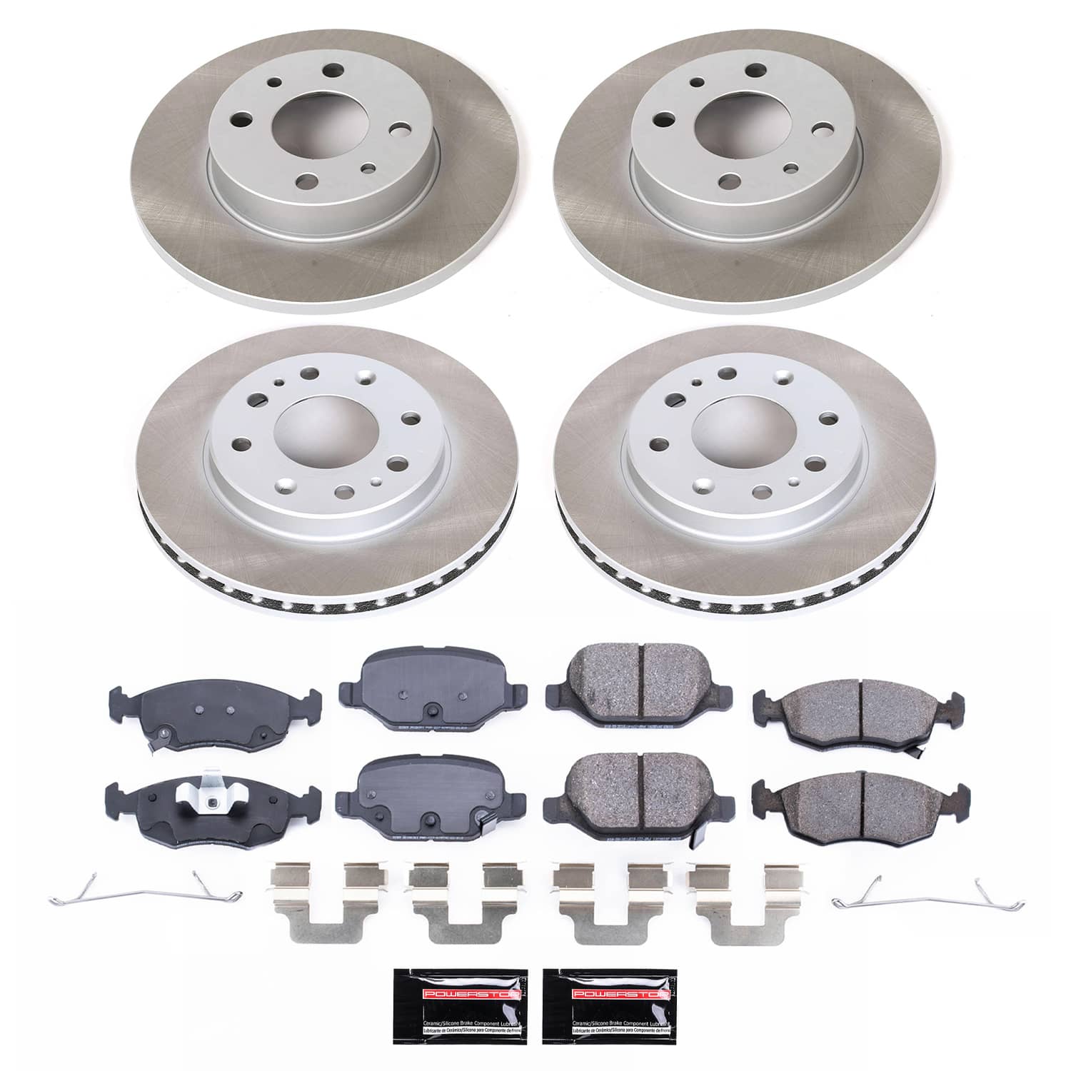 Power Stop SC6291 - Front Z17 Evolution Pad And Semi-Coated Rotor Kit vehicle fitment brake part