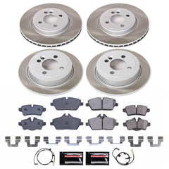 Power Stop SC6298 - Front And Rear Z17 Evolution Pad And Semi-Coated Rotor Kit vehicle fitment brake part
