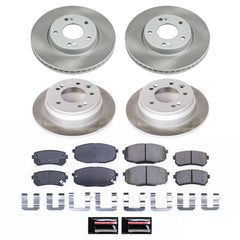 Power Stop SC6302 - Front And Rear Z17 Evolution Pad And Semi-Coated Rotor Kit vehicle fitment brake part