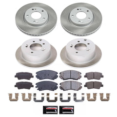 Power Stop SC6303 - Front And Rear Z17 Evolution Pad And Semi-Coated Rotor Kit vehicle fitment brake part