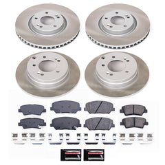 Power Stop SC6325 - Front And Rear Z17 Evolution Pad And Semi-Coated Rotor Kit vehicle fitment brake part