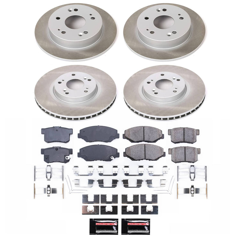 Power Stop SC6327 - Front And Rear Z17 Evolution Pad And Semi-Coated Rotor Kit vehicle fitment brake part