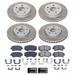 Power Stop SC6330 - Front And Rear Z17 Evolution Pad And Semi-Coated Rotor Kit vehicle fitment brake part