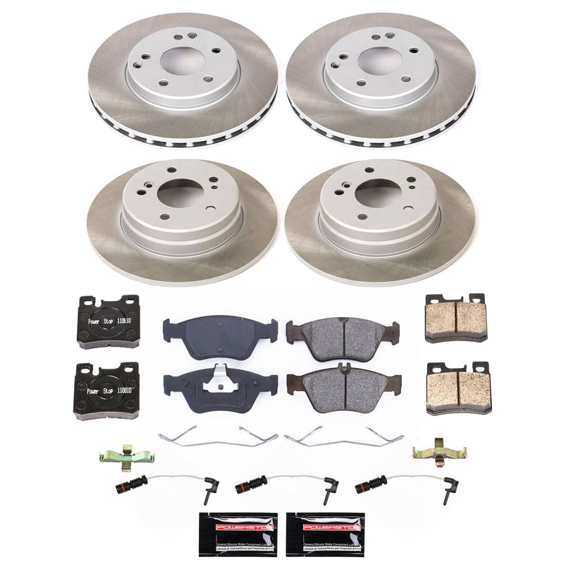 Power Stop SC6343 - Front And Rear Z17 Evolution Pad And Semi-Coated Rotor Kit vehicle fitment brake part