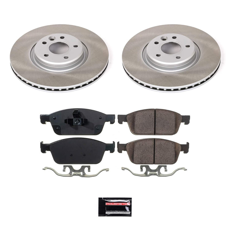 Power Stop SC6349 - Front Z17 Evolution Pad And Semi-Coated Rotor Kit vehicle fitment brake part