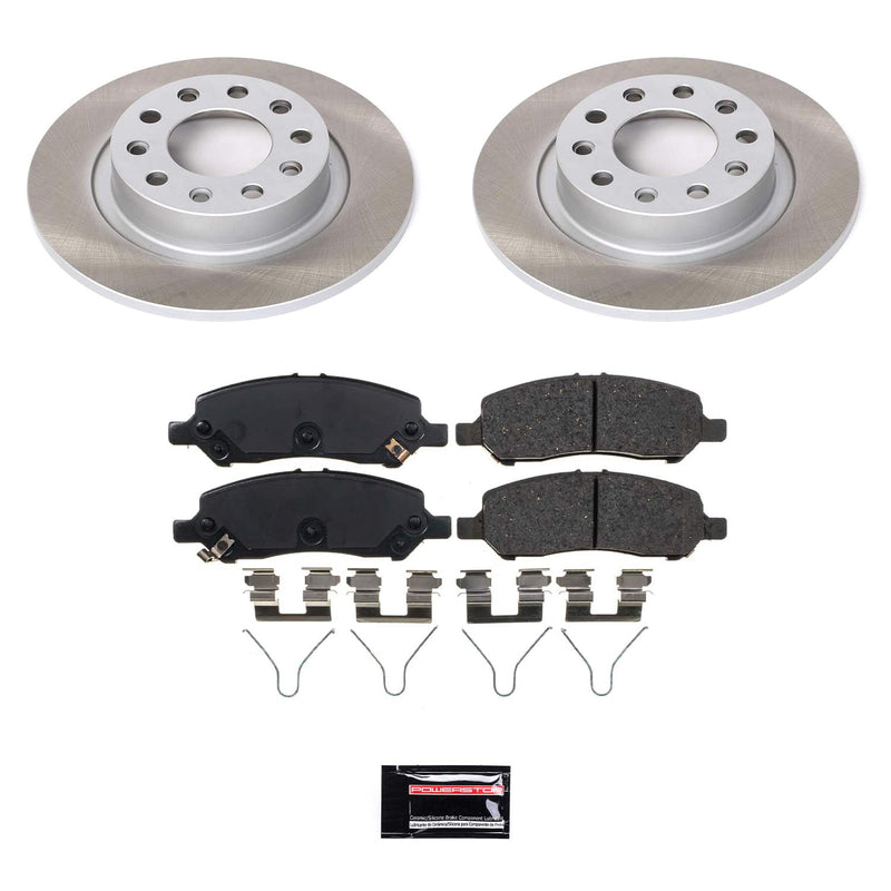 Power Stop SC6371 - Rear Z17 Evolution Pad And Semi-Coated Rotor Kit vehicle fitment brake part