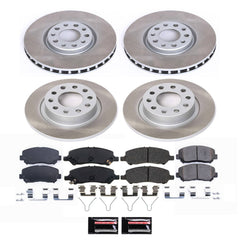 Power Stop SC6373 - Front And Rear Z17 Evolution Pad And Semi-Coated Rotor Kit vehicle fitment brake part