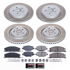 Power Stop SC6375 - Front And Rear Z17 Evolution Pad And Semi-Coated Rotor Kit vehicle fitment brake part