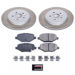 Power Stop SC6376 - Rear Z17 Evolution Pad And Semi-Coated Rotor Kit vehicle fitment brake part