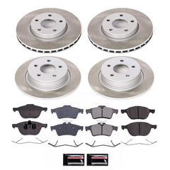 Power Stop SC6397 - Front And Rear Z17 Evolution Pad And Semi-Coated Rotor Kit vehicle fitment brake part