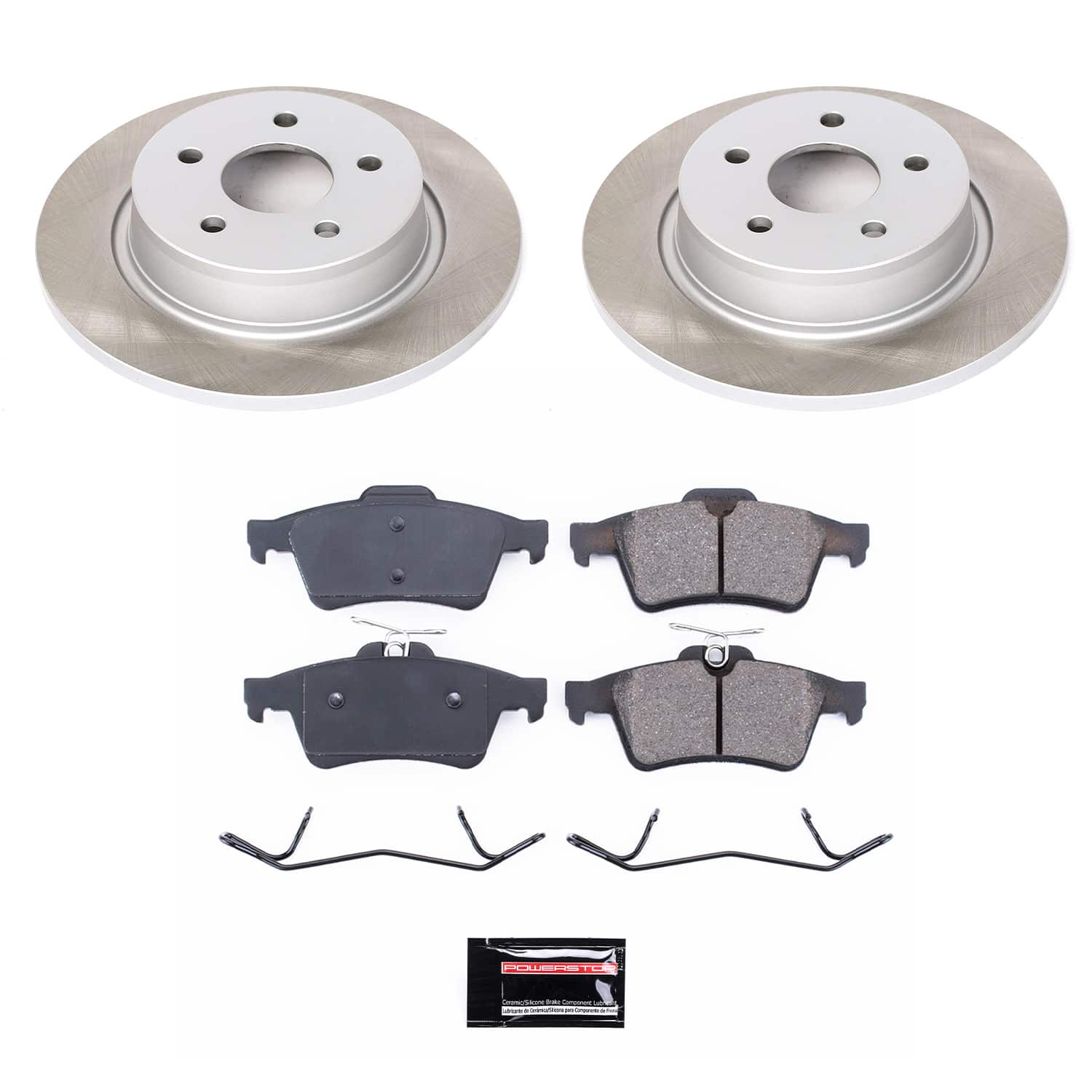 Power Stop SC6398 - Rear Z17 Evolution Pad And Semi-Coated Rotor Kit vehicle fitment brake part