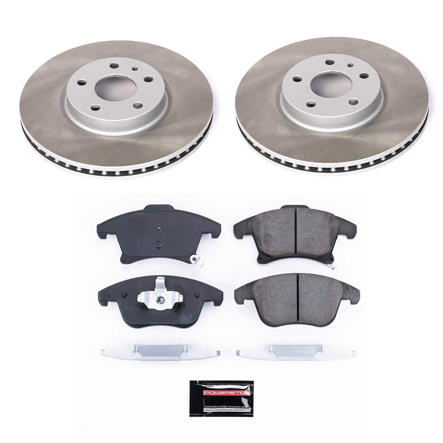 Power Stop SC6399 - Front Z17 Evolution Pad And Semi-Coated Rotor Kit vehicle fitment brake part