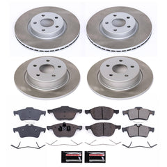 Power Stop SC6477 - Front And Rear Z17 Evolution Pad And Semi-Coated Rotor Kit vehicle fitment brake part