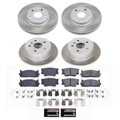 Power Stop SC6480 - Front And Rear Z17 Evolution Pad And Semi-Coated Rotor Kit vehicle fitment brake part