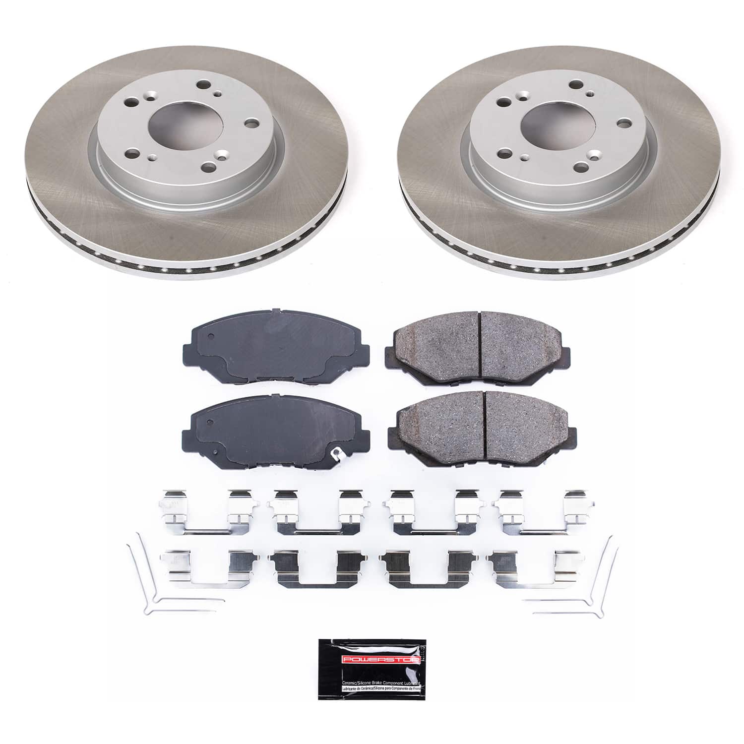 Power Stop SC6490 - Front Z17 Evolution Pad And Semi-Coated Rotor Kit vehicle fitment brake part