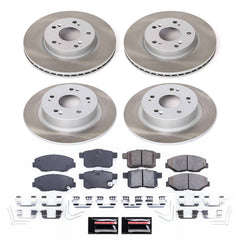 Power Stop SC6491 - Front And Rear Z17 Evolution Pad And Semi-Coated Rotor Kit vehicle fitment brake part