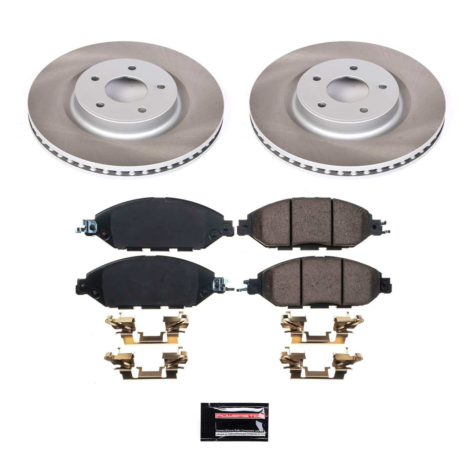 Power Stop SC6496 - Front Z17 Evolution Pad And Semi-Coated Rotor Kit vehicle fitment brake part
