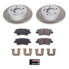 Power Stop SC6501 - Rear Z17 Evolution Pad And Semi-Coated Rotor Kit vehicle fitment brake part