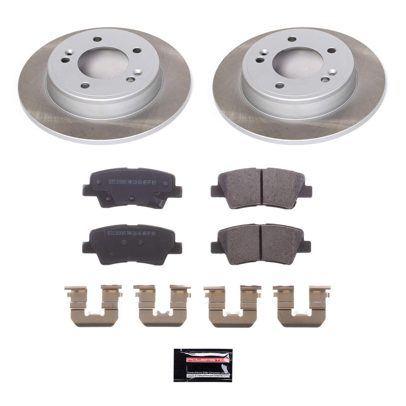 Power Stop SC6501 - Rear Z17 Evolution Pad And Semi-Coated Rotor Kit vehicle fitment brake part