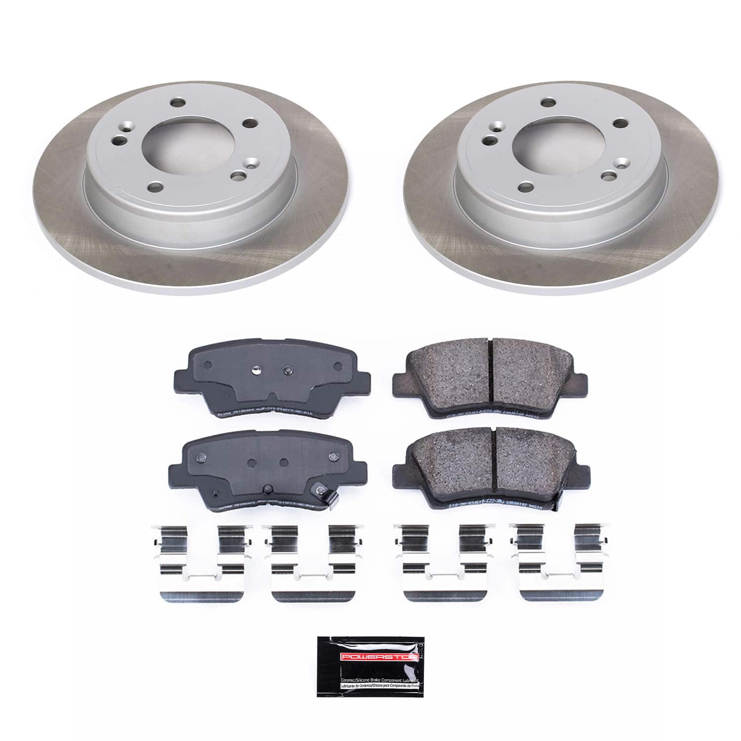 Power Stop SC6502 - Rear Z17 Evolution Pad And Semi-Coated Rotor Kit vehicle fitment brake part